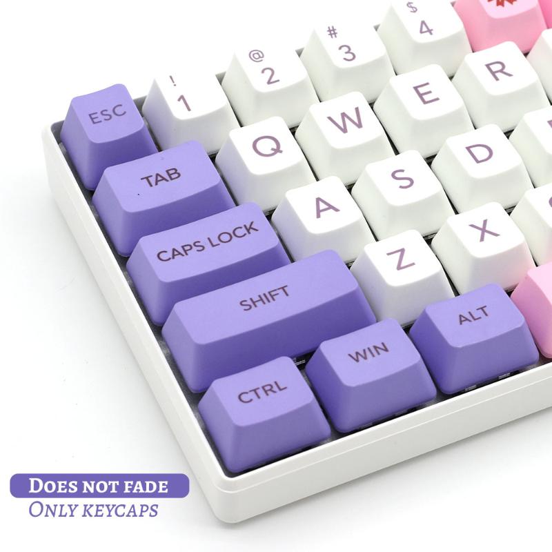 

Keyboards OEM Profile PBT Dye-Sub Keycaps Big Font For Gaming Mechanical Keyboard Sakura 104 Keys Gamer Cherry/IKBC
