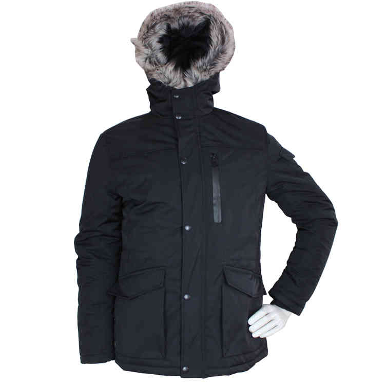 

New Warm Windbreaker Winter Men Coat, Black