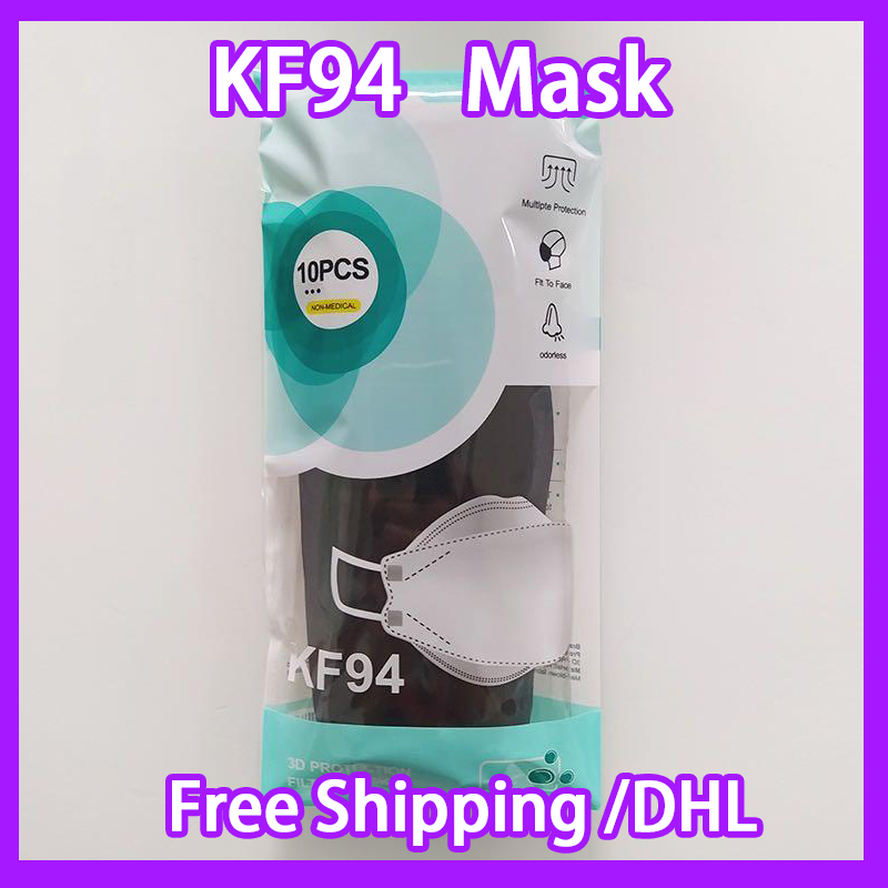 

adult In Stock!KF94 Mask dustproof for children or and breathable protection willow-shaped individual package Free DHL Shipping