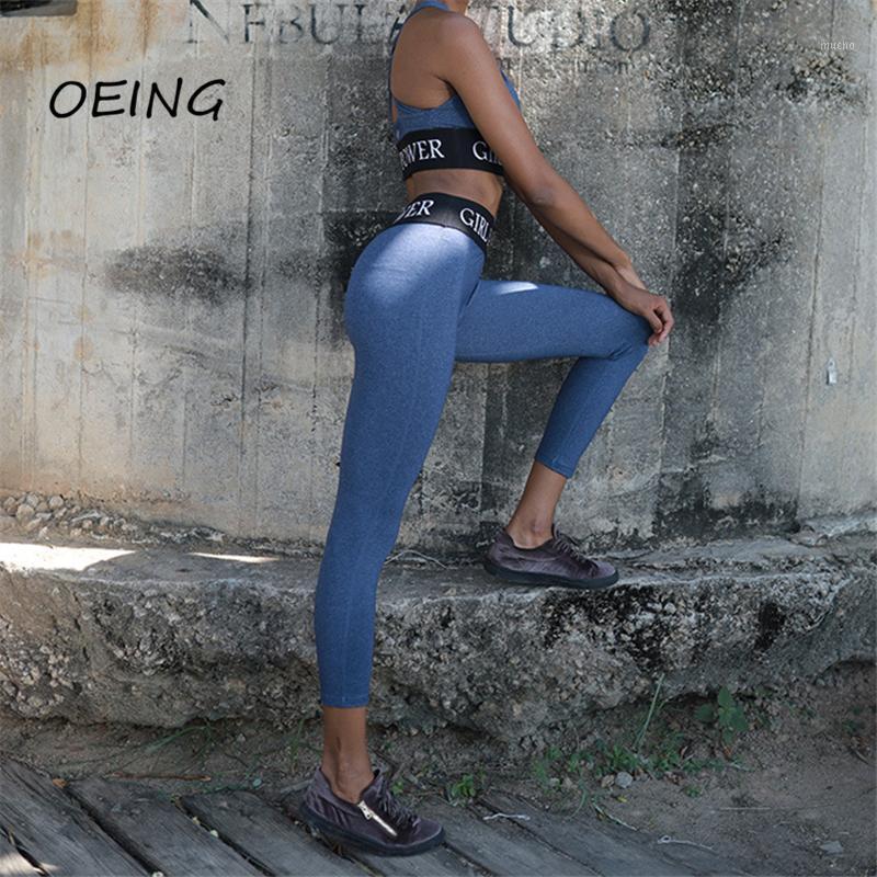 

Yoga Outfit Tights Seamless Leggings Print Women Fitness Pants High Waist Workout Trousers, Black