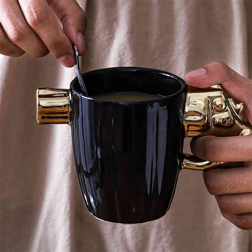 

Creative Fashion Personality Mugs Model Pistol Cup Landmines Modeling Cup Coffee Mug Milk Mug Valentine's Day Funny Gifts 210827