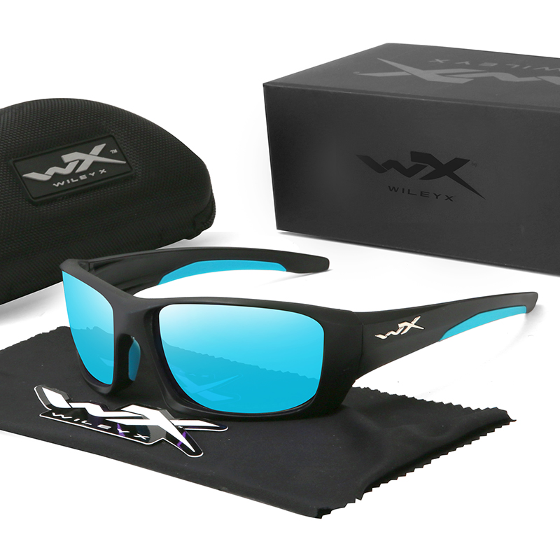 

Wiley x Tactical Glasses Outdoor Sports Bicycle Mountain Bike Cycling Sunglasses Airsoft Safety Polarized Eyewear Goggles UV400