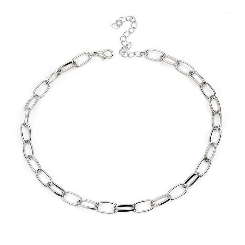 

Simple Punk Chain Choker Necklace For Women Vintage Geometric Statement Clavicle Collares Fashion Jewelry Accessories XR1711 Chains