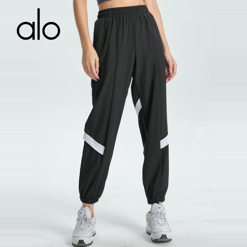 Alo Women Sports Yoga Pants With Pockets High Waist Fashion Casual Pant Running Training Fitness Plus Size Jogger Sweatpants Align Shaping Pants