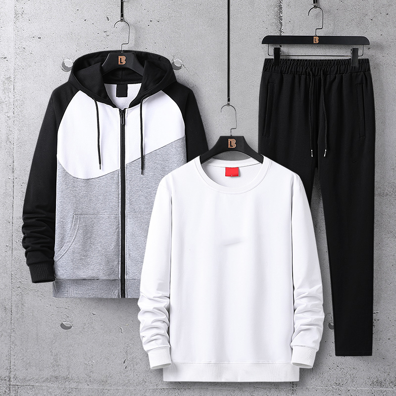 

men Tracksuits fashion Jogging sports suit mens spring Hoodie sportswear running sweatshirt Clothing woman's sports suits printing suit, Nothing