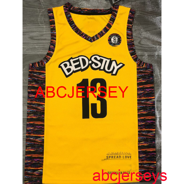 

Men Women kids HARDEN 13# 2021 yellow basketball jersey Embroidery New basketball Jerseys XS-5XL 6XL
