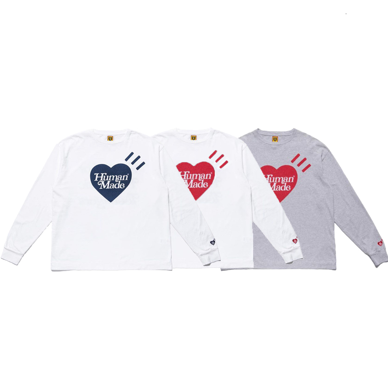 Sweats à capuche pour hommes Sweatshirts Filles Made Human NE PAS pleurer les chemises graphiques de coeur long gant