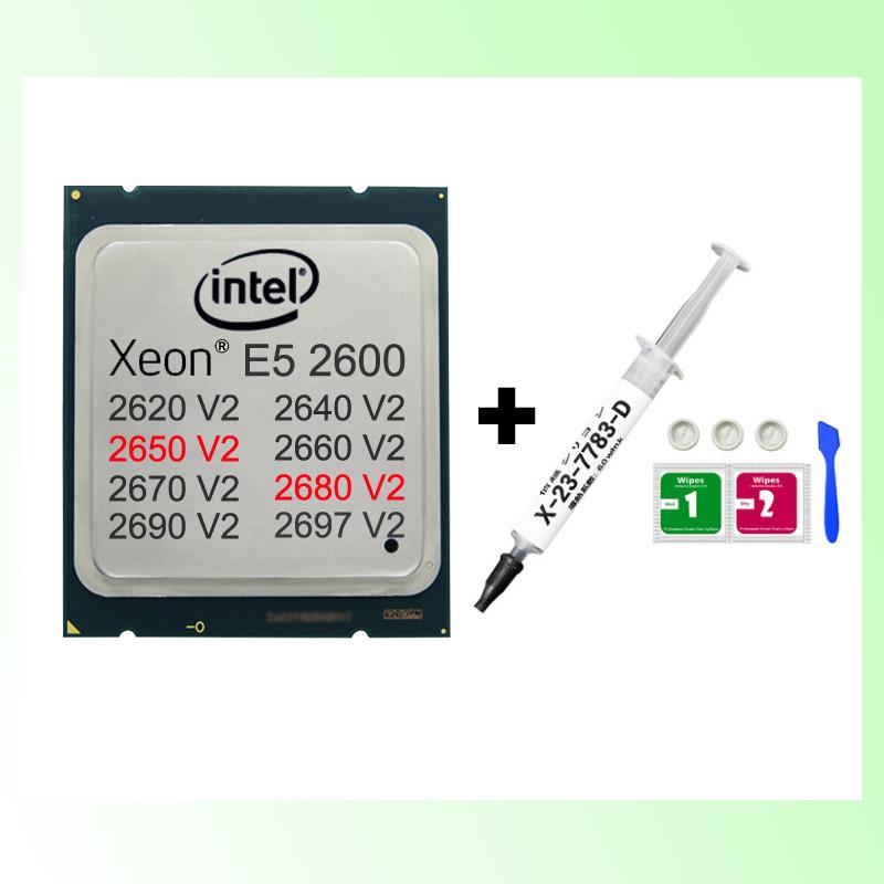 

Fans & Coolings Intel Xeon Processors With Thermal Grease E5 2680 V2 10 Cores 20 Threads 2697 12 2690 Mining CPU Computer Parts DIY