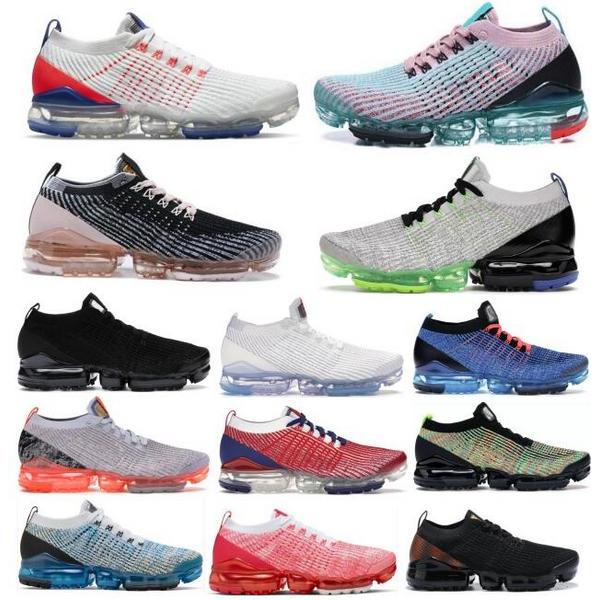 

Fly 3 Running Shoes Maxes Airs Utility Black White Vaporm Knit 3.0 2.0 Multi Color Blue Fury Men Women Fashion Sports Sneakers