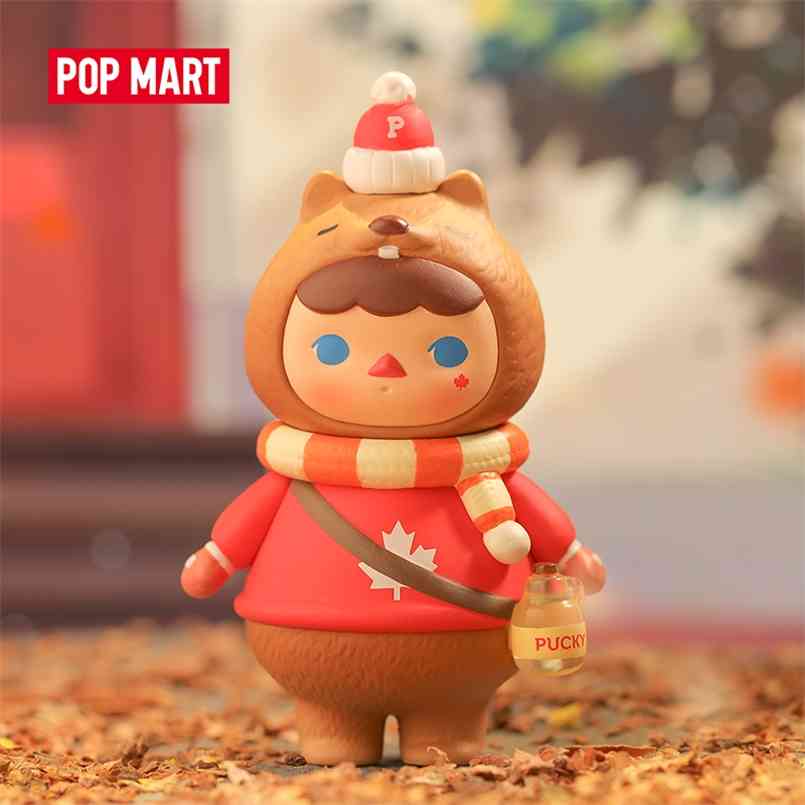 

POP MART Pucky Beaver Baby Canada Limited Edition For Art Toys Figure Collection 210830, 1pc