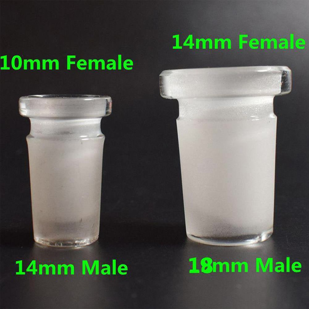 

10mm female to 14mm male glass adapter converter for glass bong quartz banger glass bowl 14mm female to 18mm male Reducer Connector