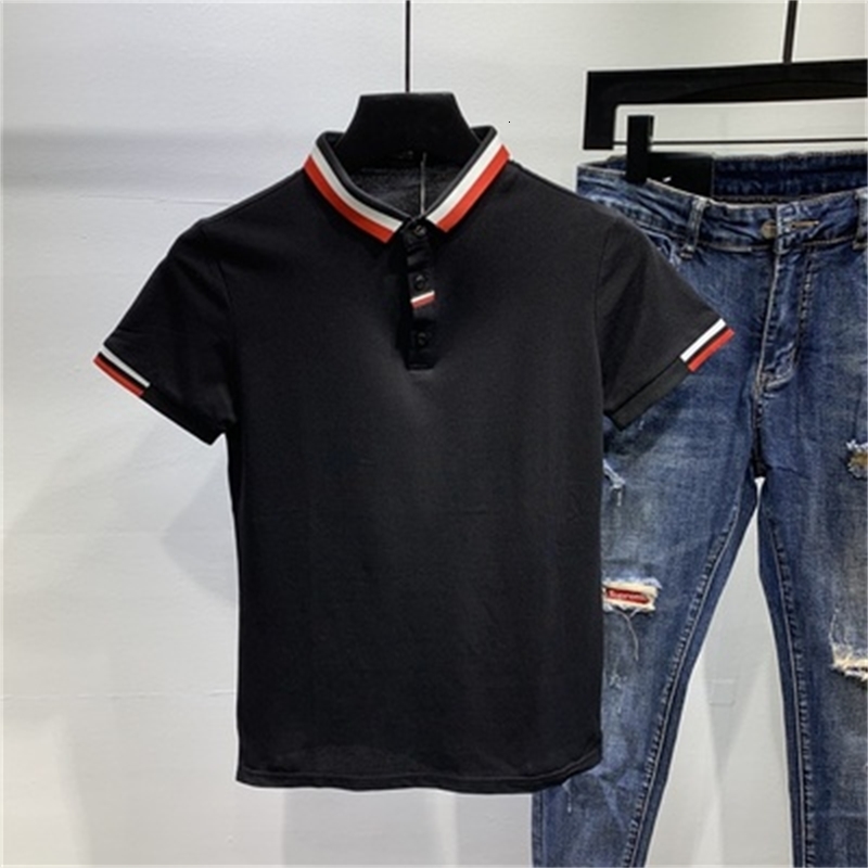 

2021 New Short-sleeved T-shirt Ice Silk Summer Men's Round Neck Thin Section Tide Brand Tight Half Sleeve Ivs1