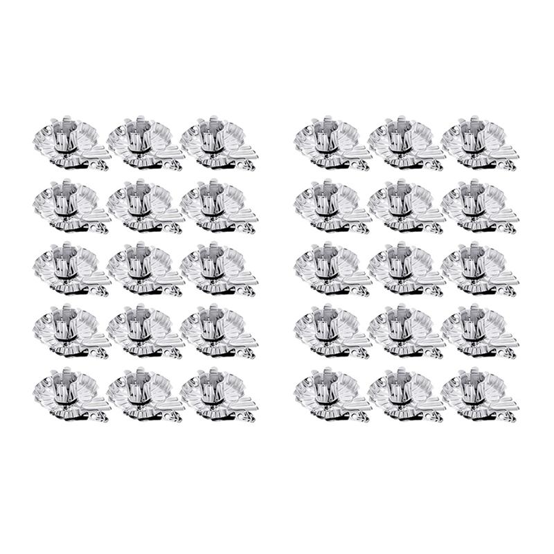 

Candle Holders 30Pcs Clip Holder Flower Shaped Candlestick Candles Clips For Christmas Birthday Party