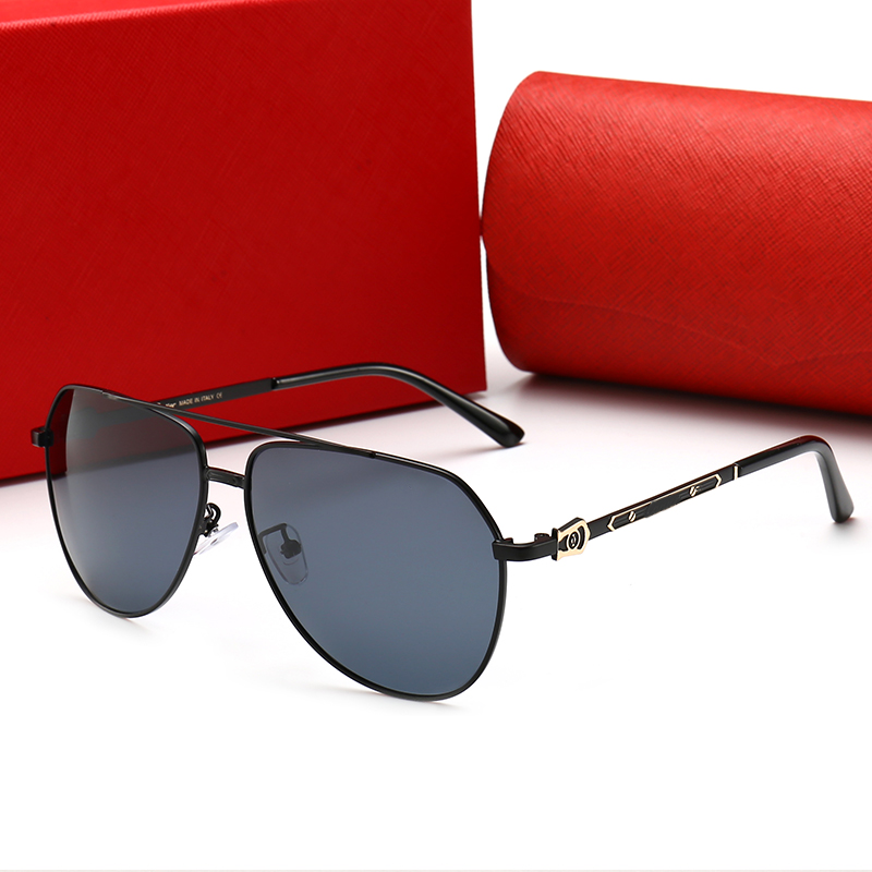 

Top quality sunglasses Fashion designer Glass Lens 62MM Metal Frame UV400