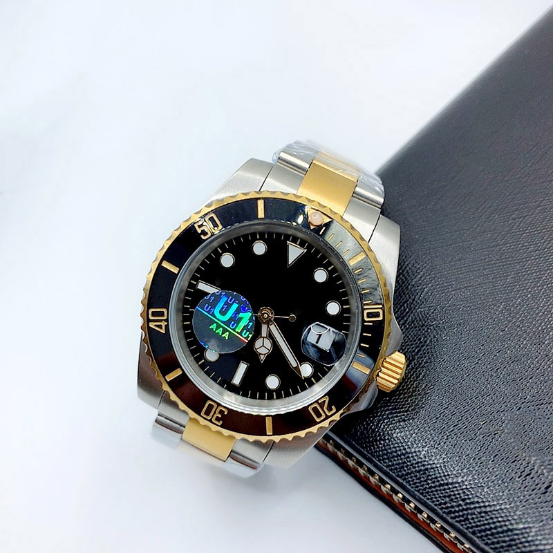 

41MM Mens automatic mechanical ceramics watches full stainless steel waterproof wristwatches sapphire glass luminous watch Reloj de lujo Business New design
