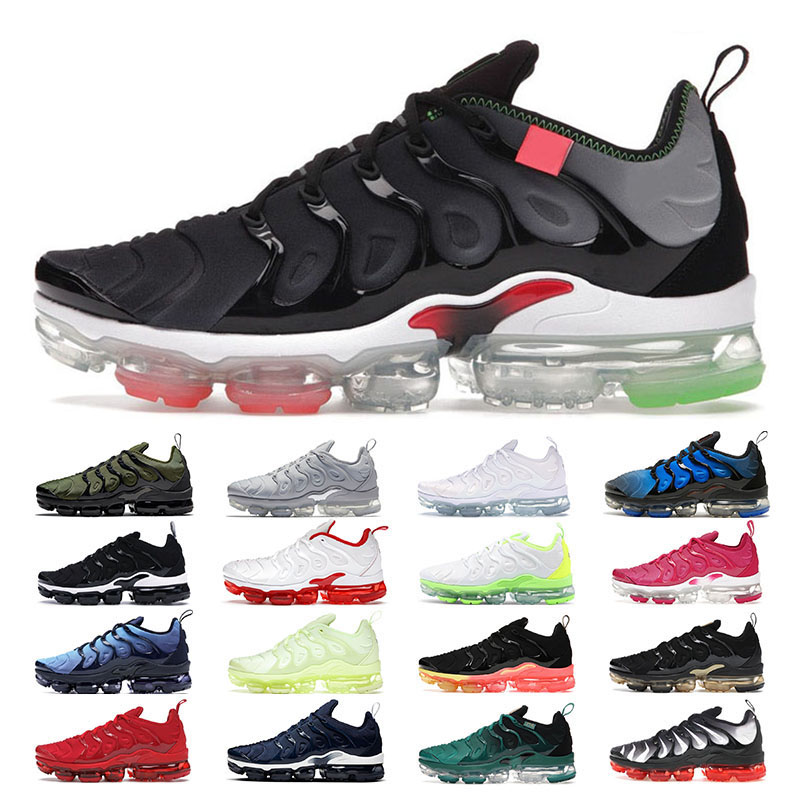 

top tn Plus running shoes for men women triple black white Obsidian cool grey Rough Green Barely Volt mens sports sneakers trainers outdoor, 16