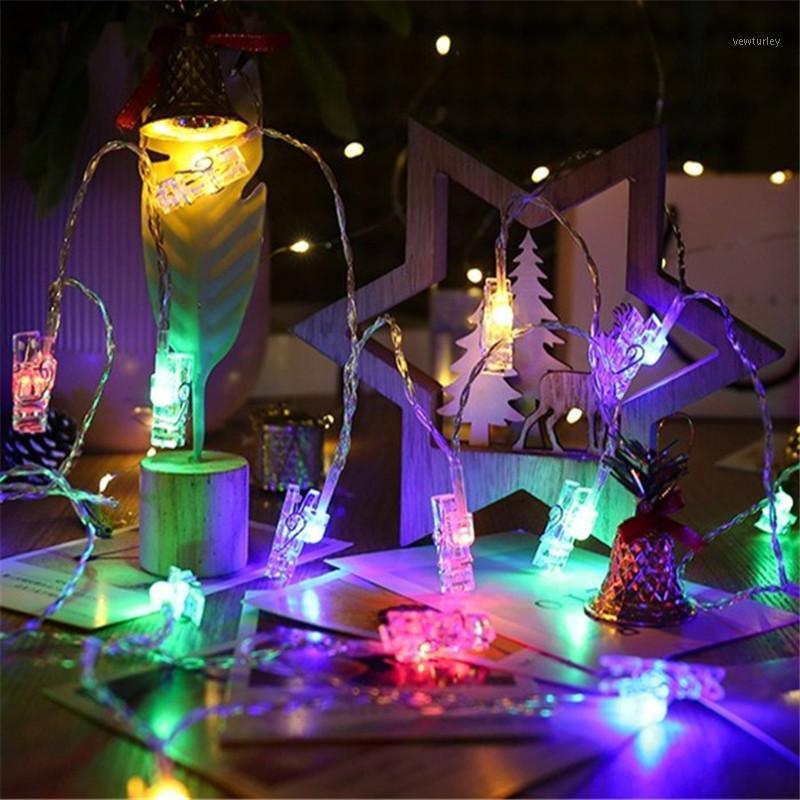 

Party Decoration Birthday Decorations Pegs String Lights LED Clip Cards Pos Holder Bright Fairy Christmas Wedding