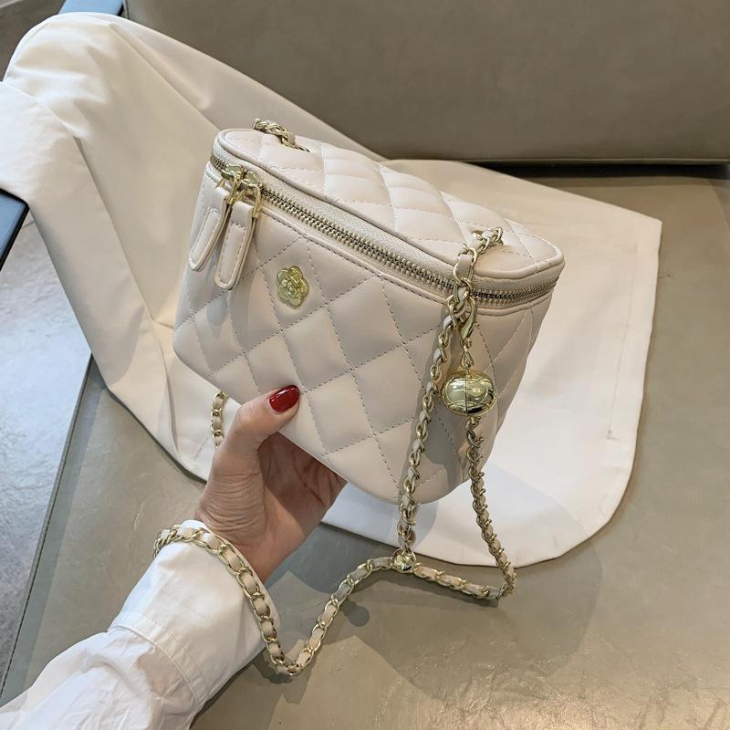 

Simple Solid Color PU Leather Crossbody Bag for Women 2021 Box Shape Shoulder Bags Brand Designer Ladies Luxury Casual Handbag, Small white