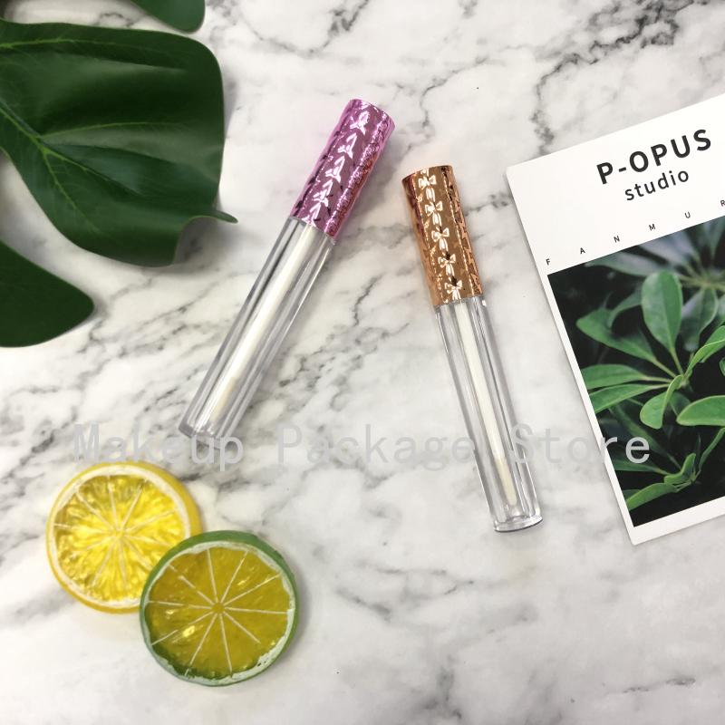 

10/20pcs Empty Gold/Purple Lid Cosmetic Lip Gloss Lip Paint Oil Tubes Clear Eyelash Brush Split Bottle Lipstick Bottles