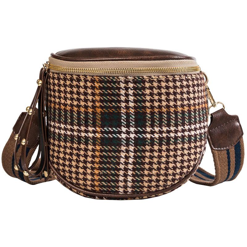 

Women's Fashion Small Messenger Bags Lady Shouder Bag Bucket Bags Crossbody Tote Bag Females Handbag Semicircle Saddle, Blue