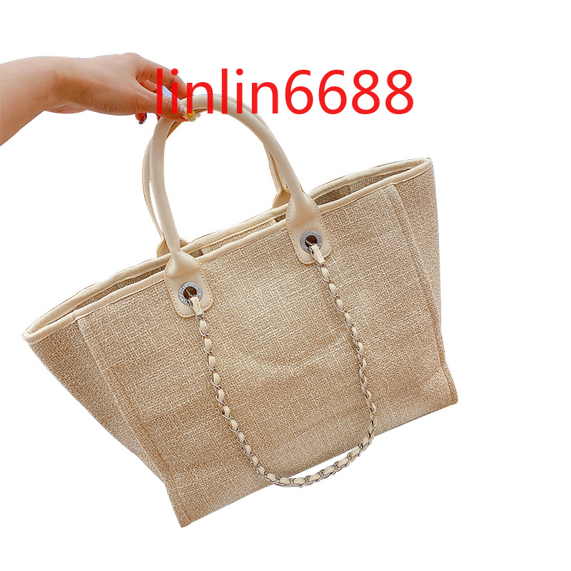 

Come with Letter Logo women's new large capacity trend Bag #8849 simple commuting portable woven bags foreign style fashion ins Tote handbags, Size:37×17×30cm