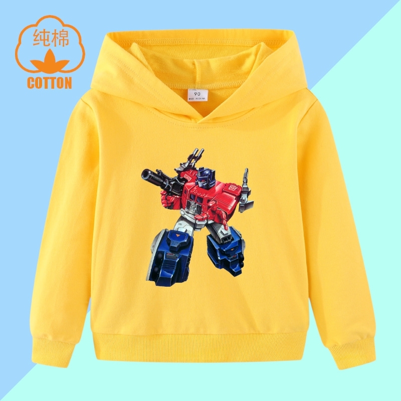 

100% cotton Hoodie Boys' Transformers children's long sleeve Pullover