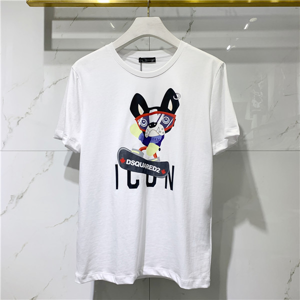 

2021 SS New Arrival High Quality Tide Brand Clothing Men's T-shirt Printed T-shirt Short Sleeve M-3XL8135, White;black