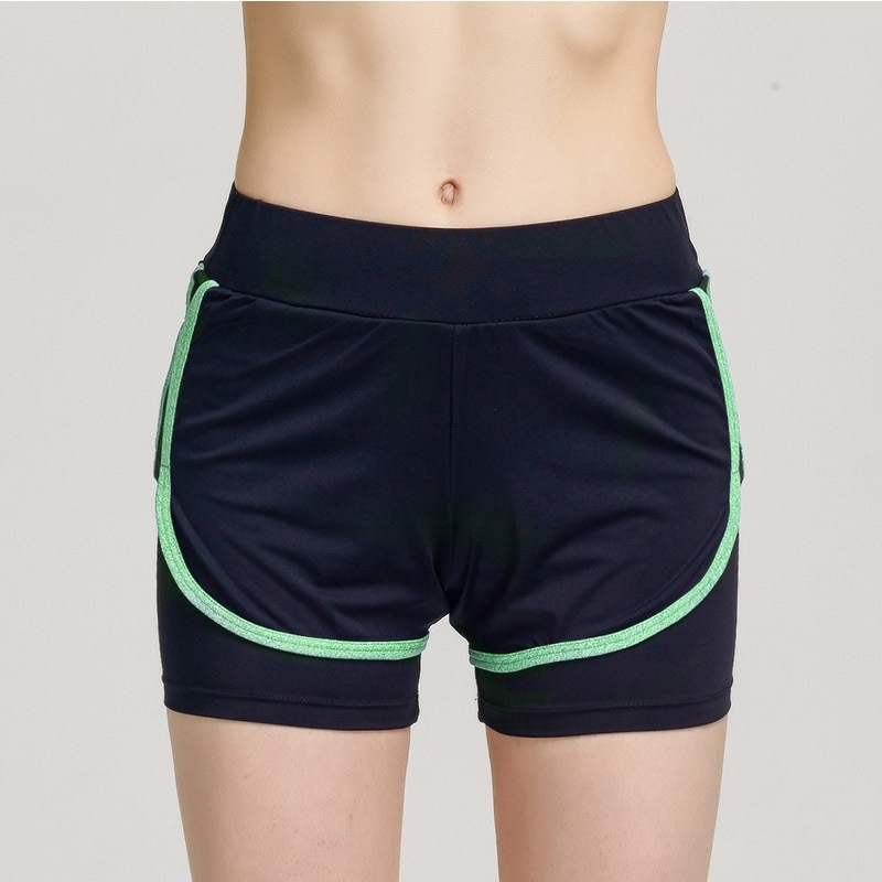 Women&#039;s four color running fitness marathon Yoga casual shorts-image-702558731