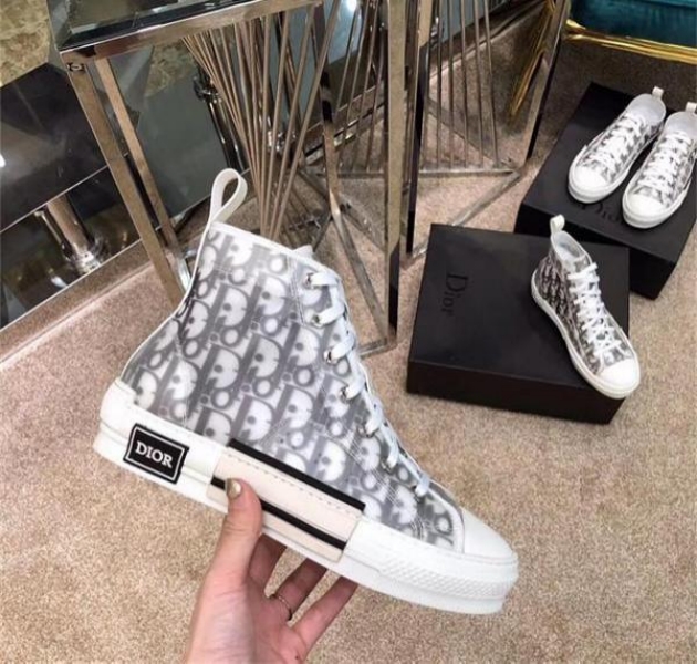 

top quality B23 high low top oblique 082103 men women luxurys designers shoes fashion pairs technical leather outdoor platform casual Shoes, Black
