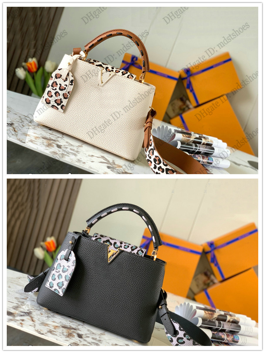 

Leopard Capucines BB MM Handle Bag Wild at Heart capsule Women Designer Shoulder Bags Luxury Casual Crossbody M58720 M58575
