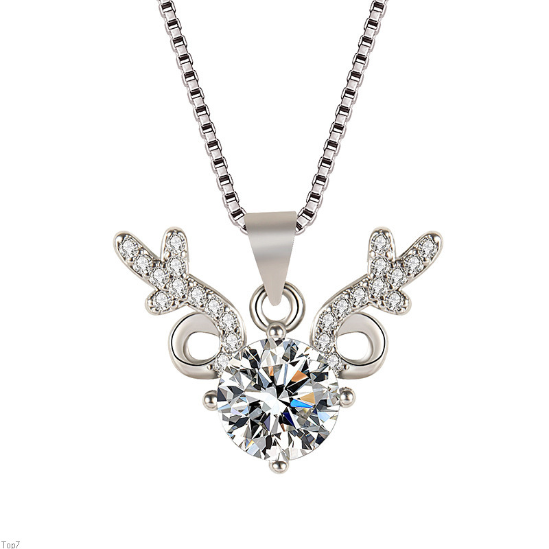 

Crystal Womens Necklaces Pendant clavicle chain. gold silver plated