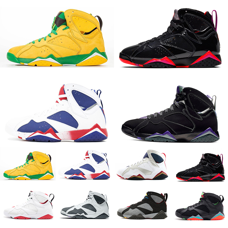 

Jumpman 7 7s mens basketball shoes sneakers Barcelona Nights Bordeaux Flint Hare Oregon Ducks Patent Leather Ray men outdoor trainers sports shoe Top Quality, Pay for box