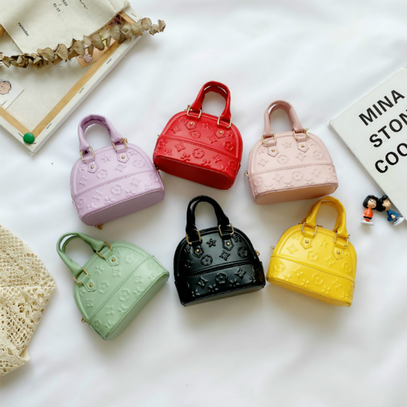 

Hot Sale Kids Handbags Fashion Korean Little Girls Mini Princess Cion Purses Lovely Kids Cross-body Shell Bags Children Candies Bags Gifts, 01