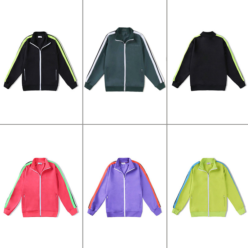 

2021 New Arrival Palm Printed Designer Jacket Men Women Spring Autumn Outerwear Jackets Black Red Top Jogger Sporting Angels Coats, Black;brown