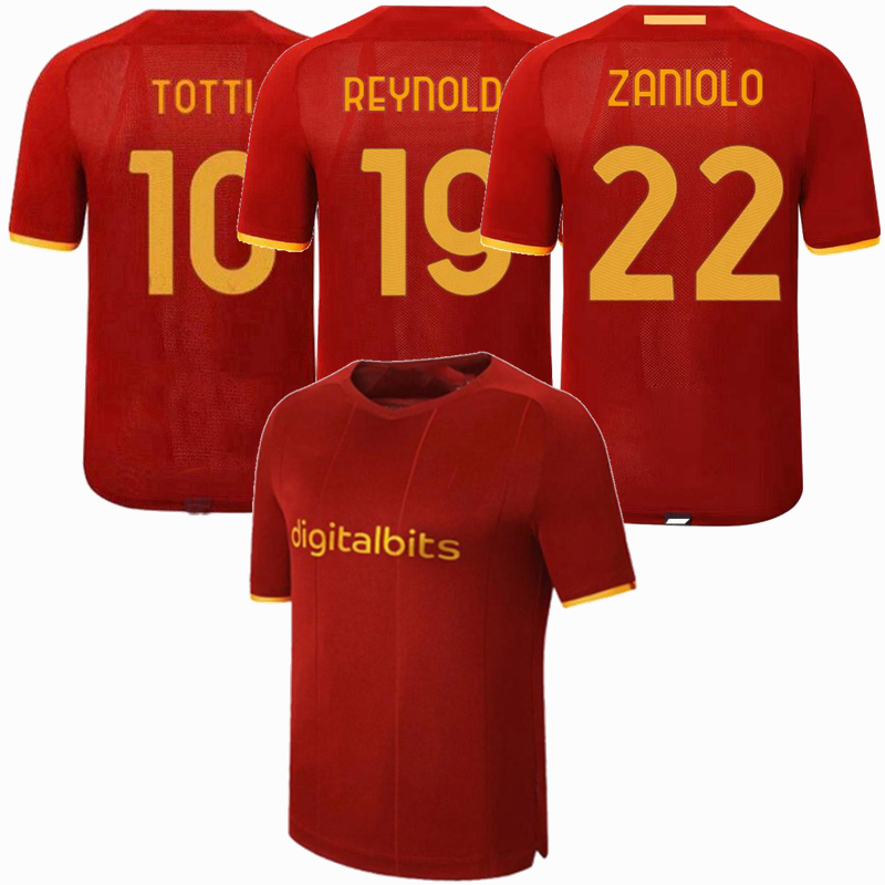 

2021 2022 Roma Soccer Jerseys Mancini TOTTI ABRAHAM SPINAZZOLA STROOTMAN PELLEGRINI ZANIOLO 20 21 22 home away football shirt