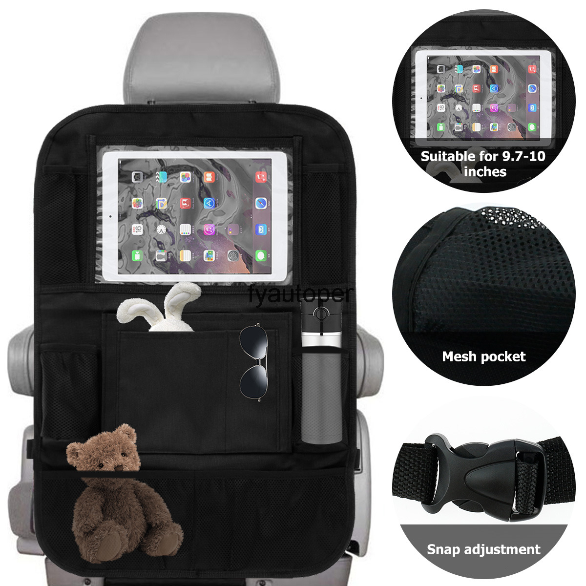 

2Pcs Car Organiser Backseat Tidy 24 x 16 Inch Back Seat Protector for Kids Toy Toddler