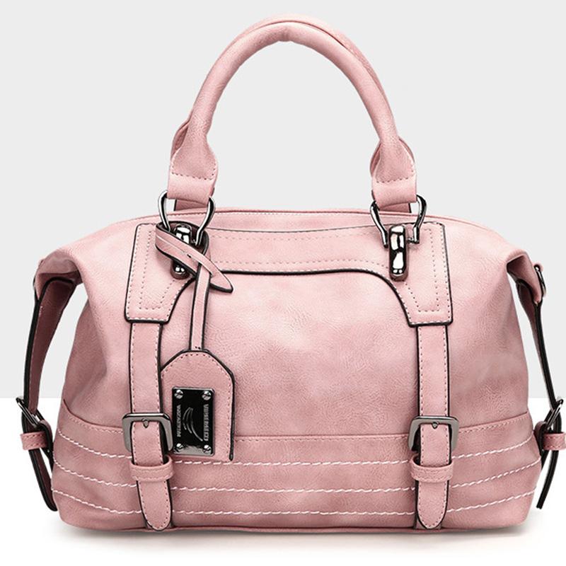 

New Bags For Women Luxury Handbag Female Shoulder Bag Casual PU Leather Handbags Soild Color Bag Crossbody Bags, Black