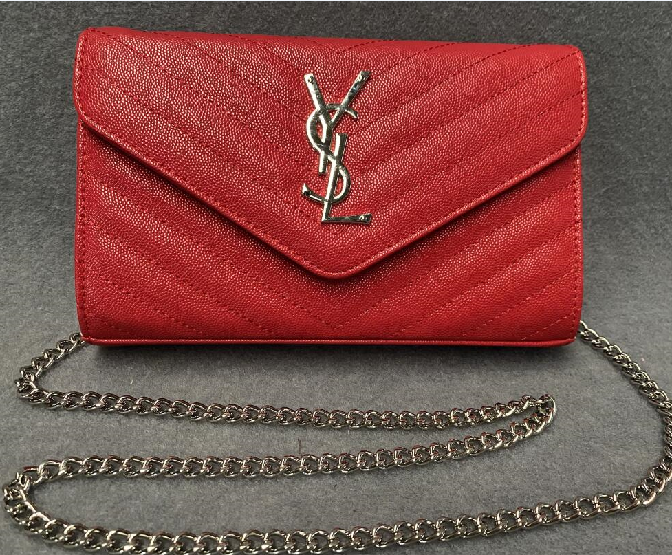 

YSLblack crossbody bag flap Designer Handbags metal chain silver Handbag Flip cover Shoulder Bags purse wallet With dust bag, Green