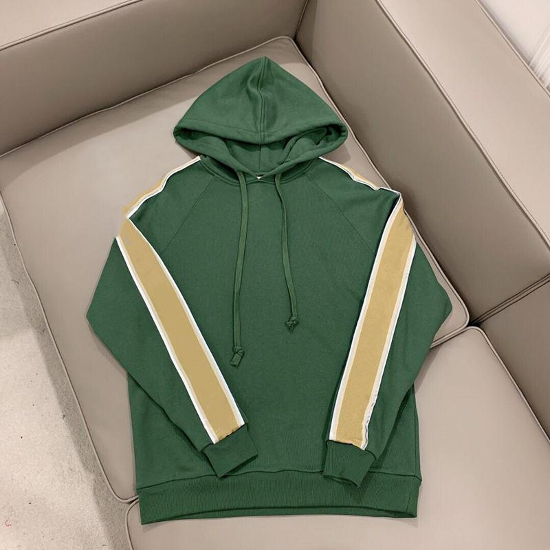 

Men's Loose Hoodie & Sweater Fall Green Black Grey Ribbon Letter Reflective European Luxury Designer Ladies Top custom hoodies
