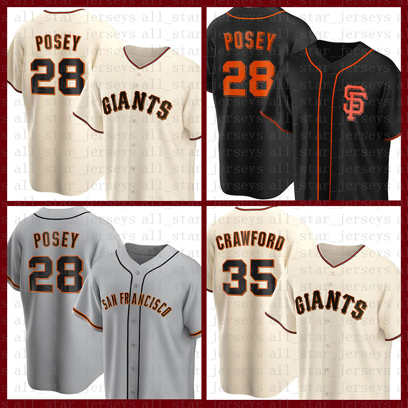 

San Francisco Baseball Jersey Giants Custom 28 Buster Posey 22 Will Clark 35 Brandon Crawford 40 Madison Bumgarner 9 Brandon Belt, Jersey(juren)