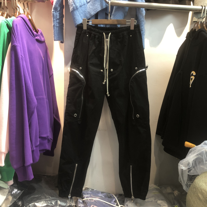 

2021 New High Street Pants Men Women Functional Multi Trousers Multiple Pockets Drawstring Elastic Slacks C6zq