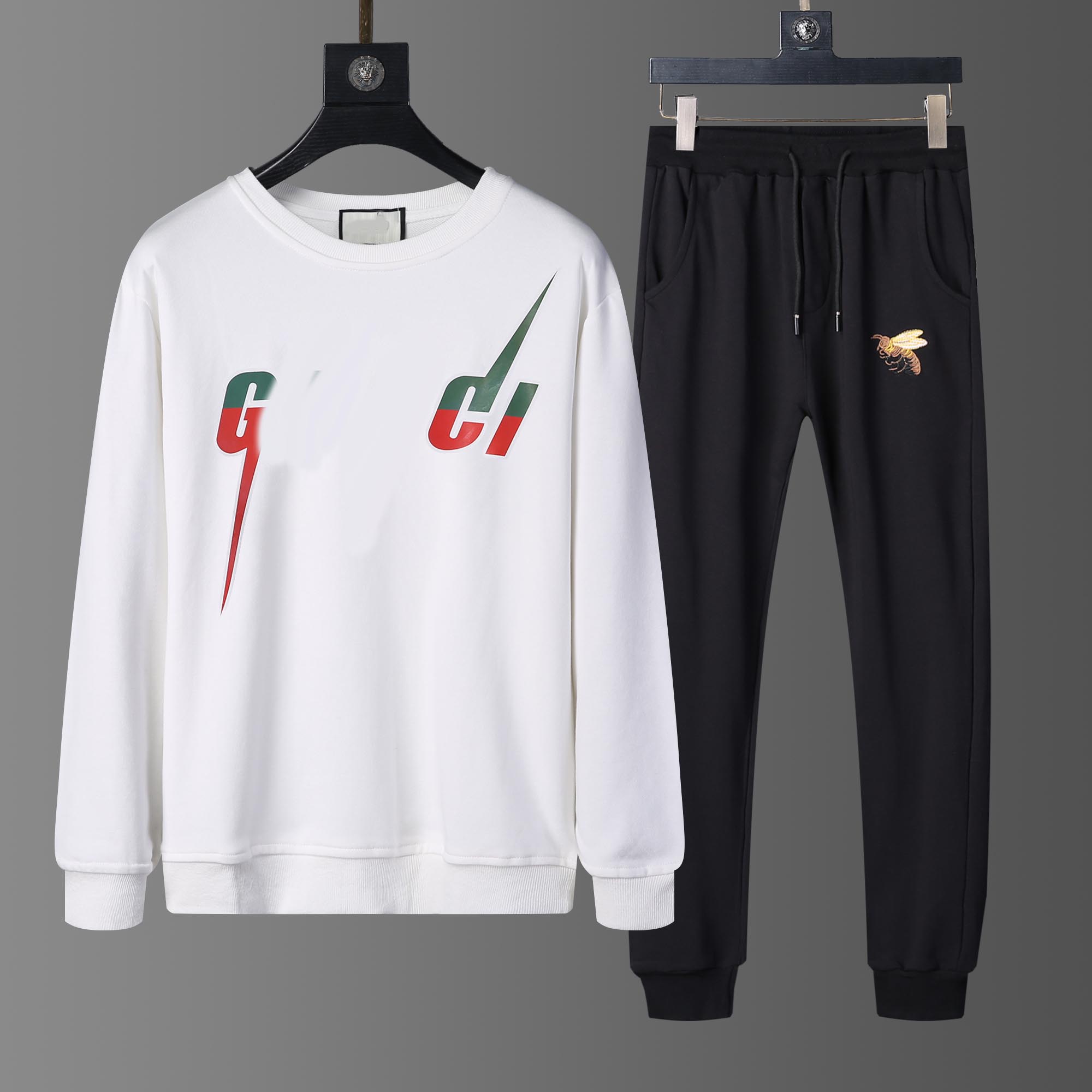 

2021ss Mens Fashion Casual Tracksuit Letter Pattern Sweatsuit Men's Suits Classic Outfits Men Two Pieces Pants Spring Jacket