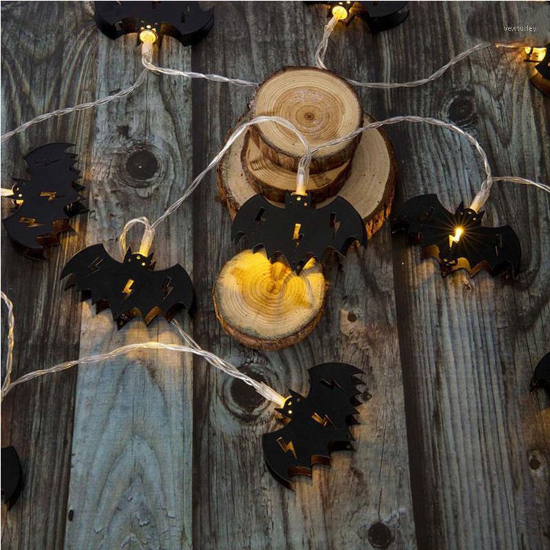 

Party Decoration Halloween 10 LED Bat Shaped Light String 2 Meters Battery Powered Lamps Strap For Home Indoor Outdoor Decor Strings