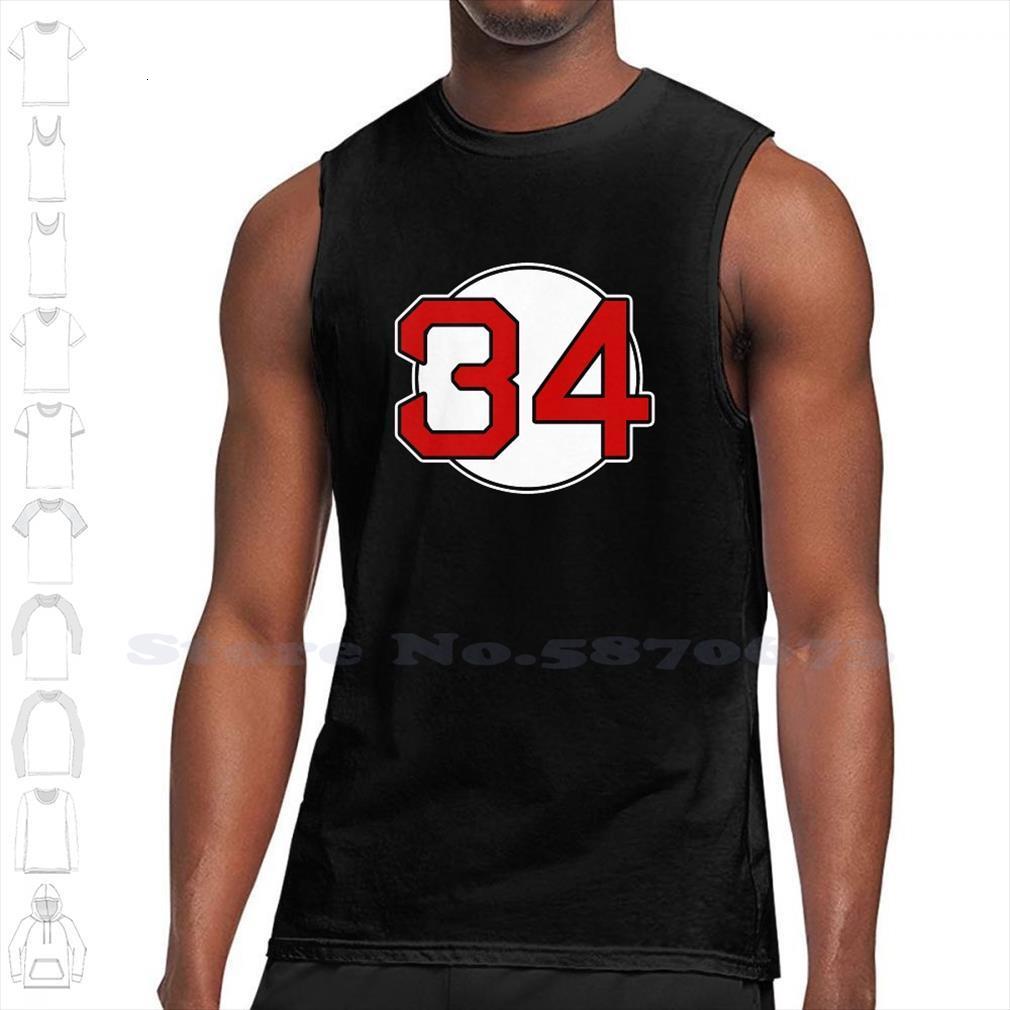 

34 legend custom funny tank sleeveless vest david ortiz big papi hall of fame massachusetts england, White;black