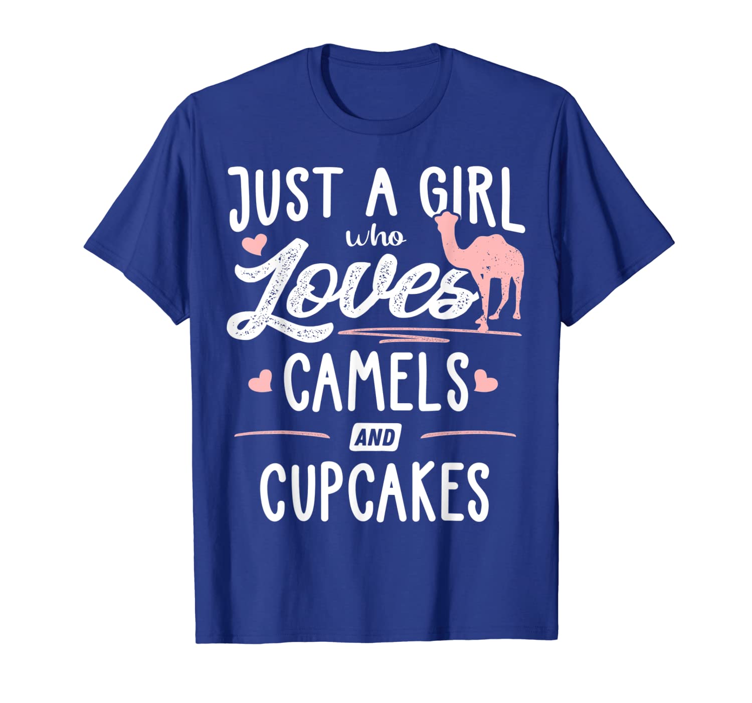 

Just A Girl Who Loves Camels And Cupcakes Gift Women T-Shirt, White;black