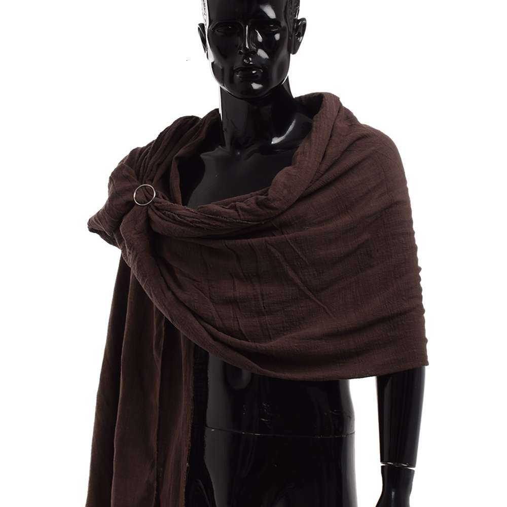 

Men Medieval Scarf Brown Black Blue Wrap Cloak Primitive Hood Neckerchief Sjaal Middle Ag Mittelalter Shoulder Cowl