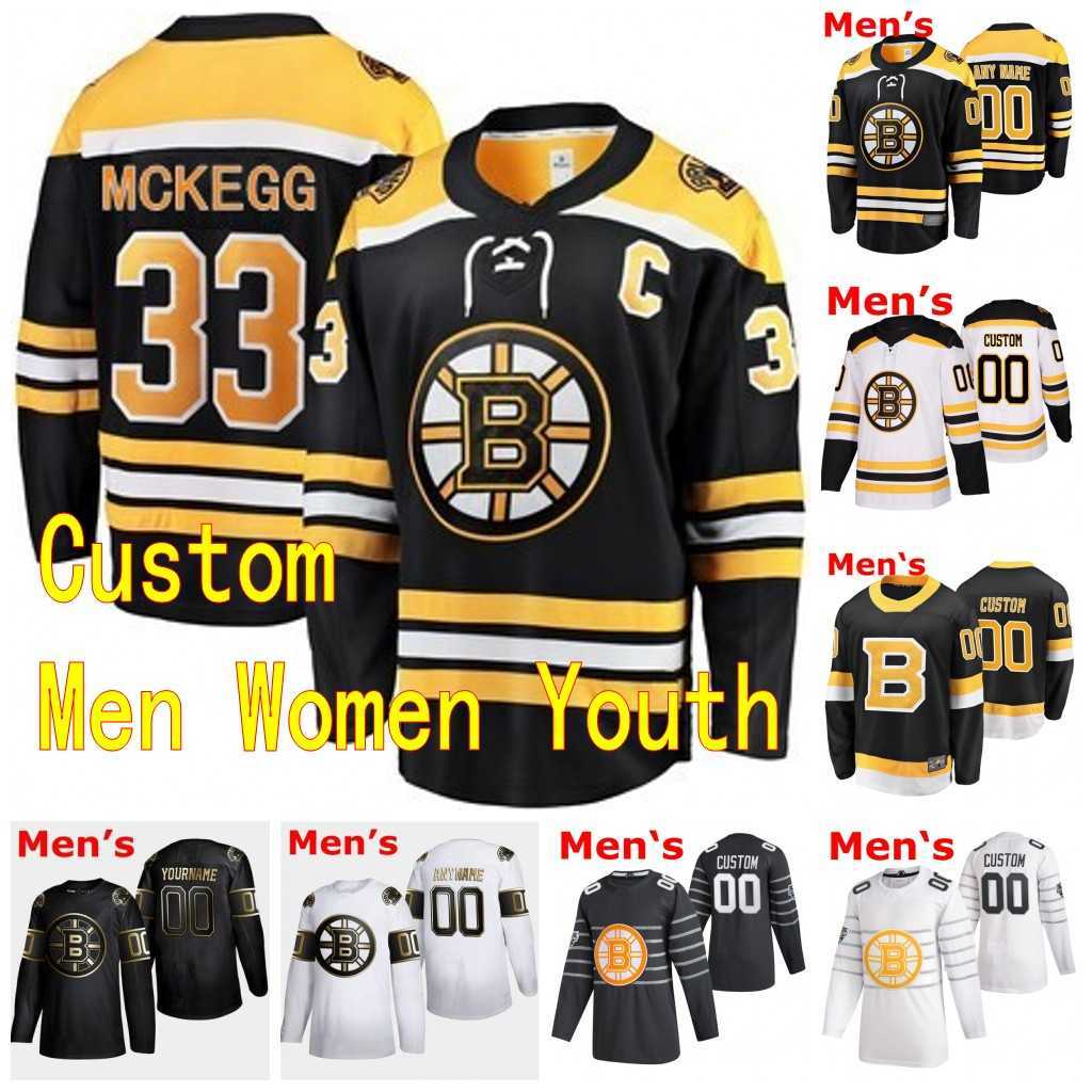 

2020 2021 Boston Bruins Hockey Jerseys 15 Craig Smith 33 Greg McKegg Callum Booth David Pastrnak Custom Black Men Youth Women Stitched, Mens white 2020 all-star game