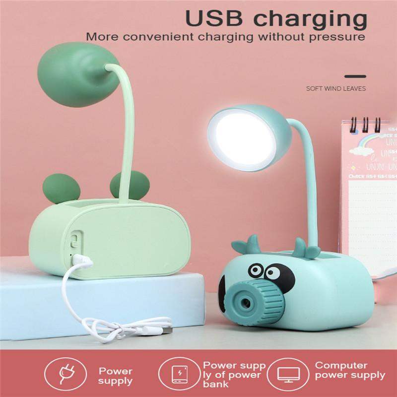

Book Lights Portable LED Lamps Cartoon Usb Light Rechargeable Night Multifunctional Table Lamp Bedroom Accessories