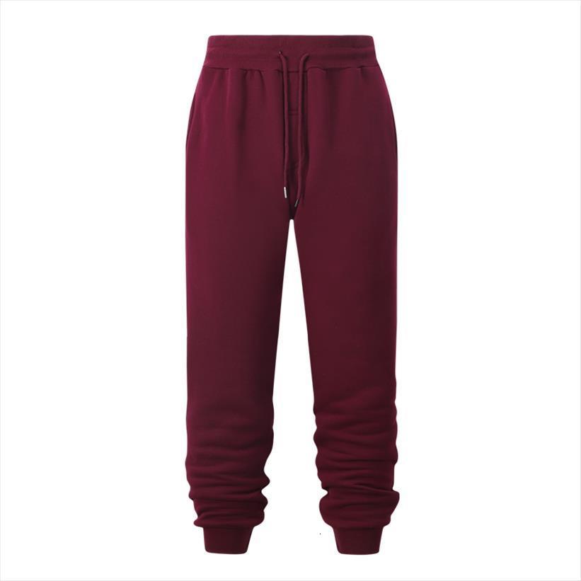 

solid color fleece warm women pant threaded cuffs fashion wine red sweatpants trousers casual joggers bodybuilding, Black