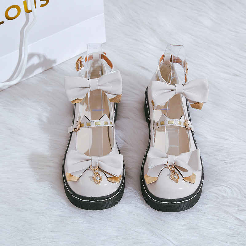 

Student Harujuku Jk Uniform Loli Women's Sweet Girls Cosplay Kawaii Tea Beautiful Japanese Party Anime Lolita Bowknot Shoes 6l4l